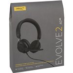 Jabra Evolve2 40 SE MS Stereo cuffia nero USB-C