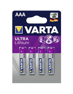 10x4 Varta Ultra Lithium Micro AAA LR 03