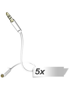 5x in-akustik Star prolunga cavo audio 3,5 mm Jack 1,5 m