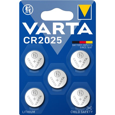 1x5 Varta electronic CR 2025 batteria bott.lit. 06025 101 41