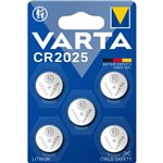 1x5 Varta electronic CR 2025 batteria bott.lit. 06025 101 41