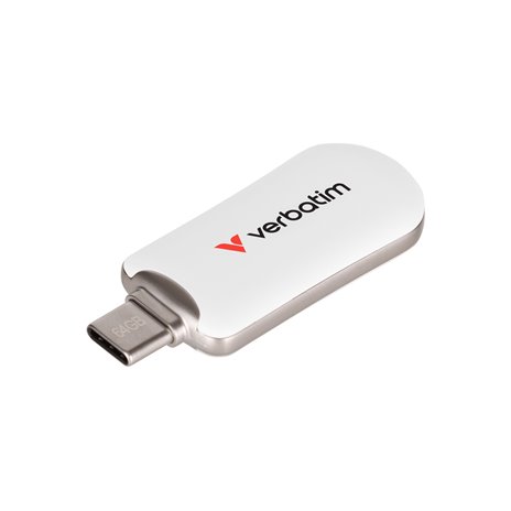 Verbatim Plectra bianco 64GB USB-C Flash Drive          3022