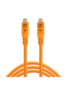 Tether Tools TetherPro USB-C Optima 10G diritta arancio 1,8m