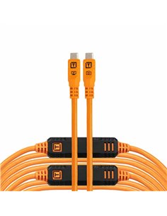 Tether Tools TetherPro USB-C Optima 10G diritta arancio 9,4m