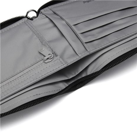 Pacsafe RFIDsafe Zip Around portafoglio nero