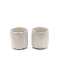 1x2 Bredemeijer Teebecher Skagen 300ml weiß Steingut       1