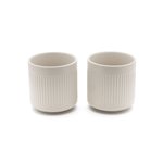 1x2 Bredemeijer Teebecher Skagen 300ml weiß Steingut       1