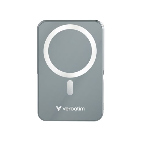 Verbatim Power Bank con supporto mag.wireless 10000mA grig.