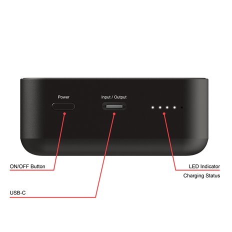 Verbatim Essential Power Bank magn.wirel. 20000mAh nero 3222