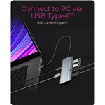 Raidsonic ICY BOX IB-DK4022a-CPD USB tipo C Dockingstation