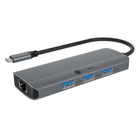 Raidsonic ICY BOX IB-DK4034a-CPD USB tipo C Dockingstation