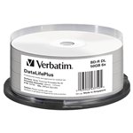 1x25 Verbatim BD-R Blu-Ray 50GB 6x Speed thermal printable C