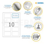 Herma Textil-/Namensetiketten 20x80mm 200 Stück weiß      45