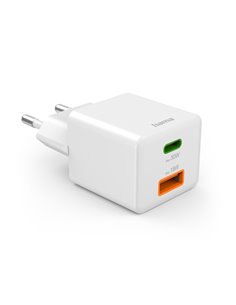 Hama Mini-Schnellladegrät PD 35W 1xUSB-C/1xUSB-A weiß      2