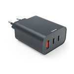 Hama Schnellladegerät PD     65W 2xUSB-C/1xUSB-A, anthrazit