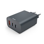Hama Schnellladegerät PD     65W 2xUSB-C/1xUSB-A, anthrazit