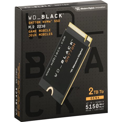 Western Digital Black SSD    2TB SN770M NVMe   WDBDNH0020BBK