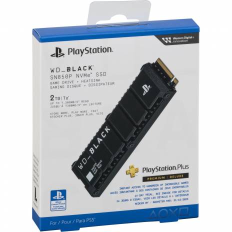 Western Digital nero SSD 2TB per PS5 console NVMe