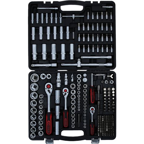 KS Tools 1/4 +3/8 +1/2  Steck- schlüssel Satz 255-tlg.