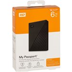 Western Digital My Passport  6TB Black USB 3.2 Gen 1