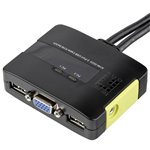 Level One KVM-0223 2 Port USB cavo  KVM con Audio