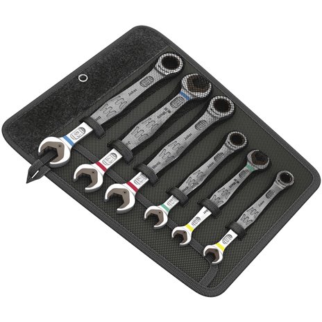 WERA Joker set 6-pz. con chiave fissa ad anello a cricchetto