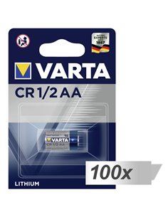 1x100 Varta Lithium CR 1/2 AA 700mAh 3V
