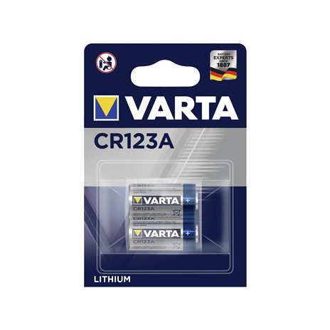 1x2 Varta Professional CR 123 A