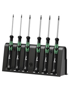 WERA 2067/6 ass. cacciav. TORX BO per l'elettronica con supp