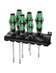 WERA 334/6 Kraftform Plus Lasertip Set di cacciaviti