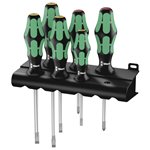 WERA 334/6 Kraftform Plus Lasertip Set di cacciaviti