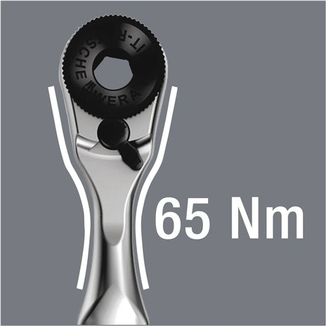 WERA 8001 A Zyklop Mini 1 cricchetto per inserti