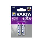 1x2 Varta Lithium Mignon AA LR 6
