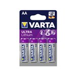 1x4 Varta Lithium Mignon AA LR 6