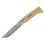Opinel coltellino No. 08 incl. custodia con lama inox