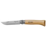 Opinel coltellino No. 08 incl. custodia con lama inox