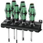 WERA 335/350/367/7 Rack Set di cacciaviti Kraftform