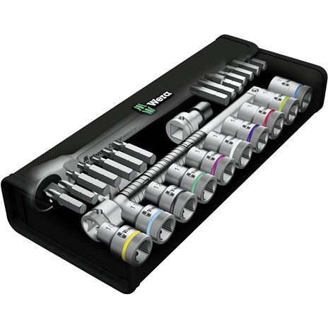 WERA 8100 SC 7 kit con cricch. Zyklop Metal con pass.quadro