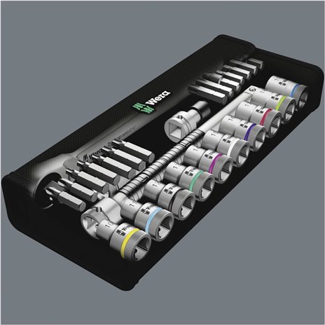 WERA 8100 SC 7 kit con cricch. Zyklop Metal con pass.quadro