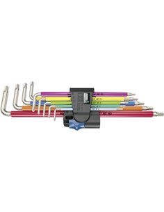 WERA 3967/9 TX SXL Multicol. HF Stainless 1 ass. chiavi a L