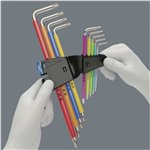 WERA 3967/9 TX SXL Multicol. HF Stainless 1 ass. chiavi a L
