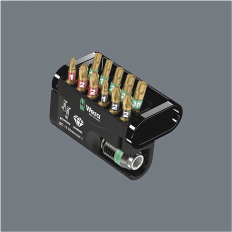 WERA Bit-Check 12 Diamond 1 assortimento inserti