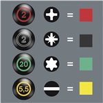 WERA Stubby kit 1 Set di cacciaviti