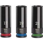 WERA Wheel Impaktor C Set 1 kit chiavi bussola con att. 1/2