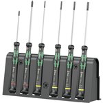 WERA 2035/6 B set di cacciaviti per elettronica con supporto