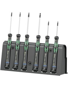 WERA 2052/6 set di cacciaviti per elettronica con supporto