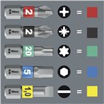 Wera Bit-Check 6 Stainless 1 SB assortim. punte