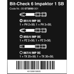 WERA Bit-Check 6 Impaktor 1 SB 2