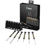 Wera 1578 A/6 ESD set giravite per elettronica + supporto