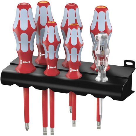 Wera 3160 i/7 set giravite inox + supporto
